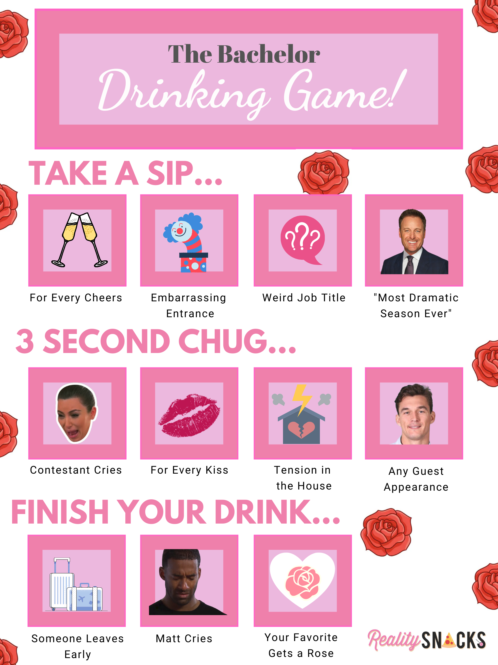 The Bachelor Drinking Game Season 25, Episode 1 Reality